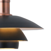 LÚZETE - LAMPADA DA SOFFITTO NERO/ORO ROSA AIKA