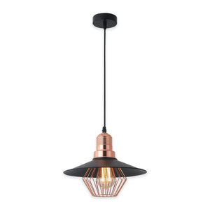 LÚZETE - LAMPADA DA SOFFITTO NERO/ORO ROSA LOIS