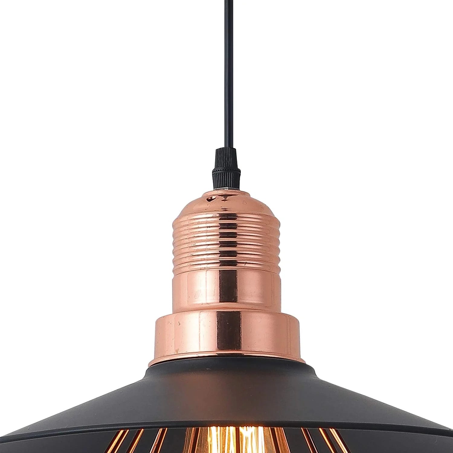 LÚZETE - LAMPADA DA SOFFITTO NERO/ORO ROSA LOIS
