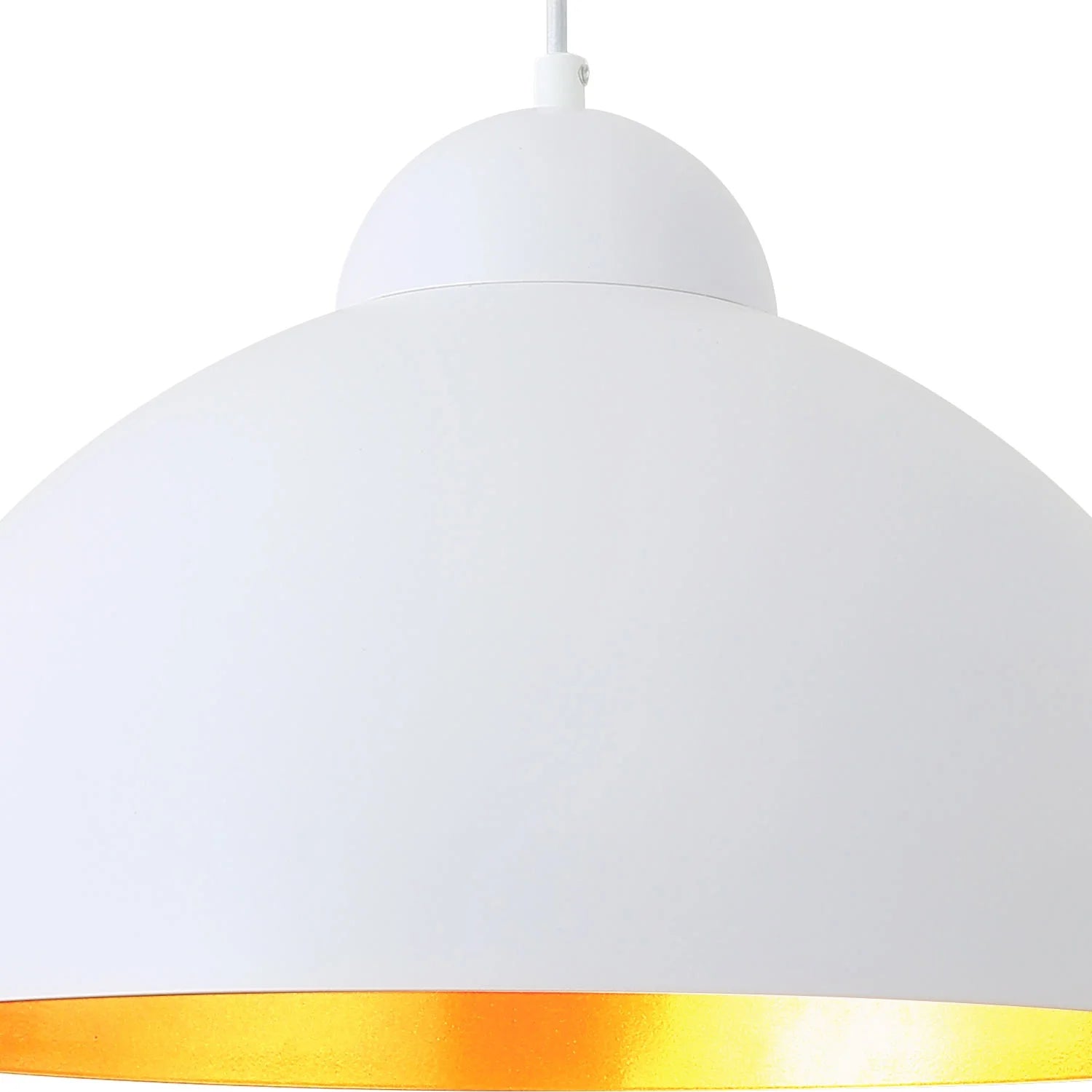 LÚZETE - LAMPADA DA SOFFITTO Ø 40 CM BIANCO/ORO MONTSERRAT