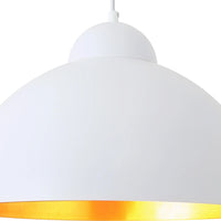 LÚZETE - LAMPADA DA SOFFITTO Ø 40 CM BIANCO/ORO MONTSERRAT