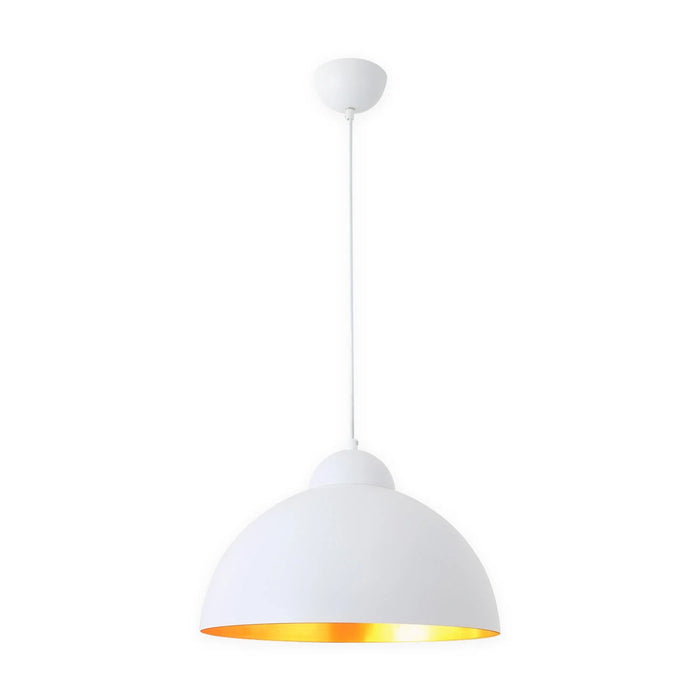 LÚZETE - LAMPADA DA SOFFITTO Ø 40 CM BIANCO/ORO MONTSERRAT