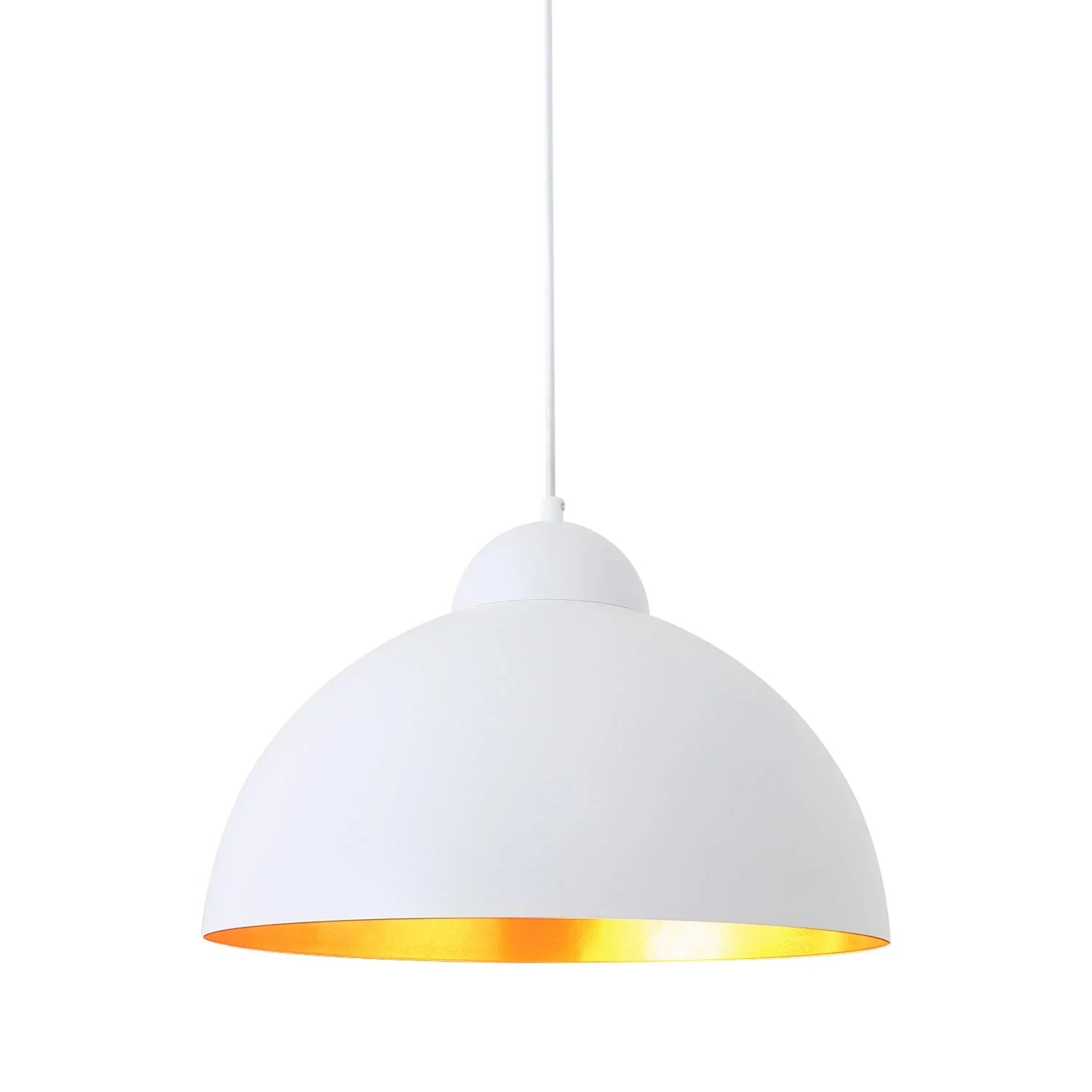LÚZETE - LAMPADA DA SOFFITTO Ø 40 CM BIANCO/ORO MONTSERRAT