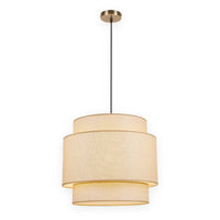 LÚZETE - LAMPADA DA SOFFITTO Ø 50 CM X 155 CM RATTAN E27 SAMANTHA