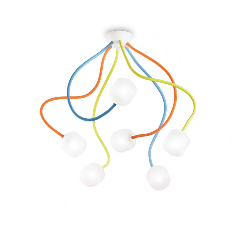 Lampada Da Soffitto Octopus Pl6 Color Ideal-Lux