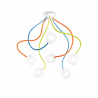 Lampada Da Soffitto Octopus Pl6 Color Ideal-Lux