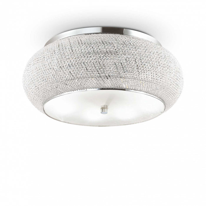 Lampada Da Soffitto Pasha' Pl14 Cromo Ideal-Lux