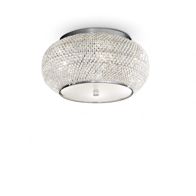 Lampada Da Soffitto Pasha' Pl6 Cromo Ideal-Lux