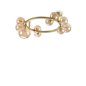 Lampada Da Soffitto Perlage Pl10 Ambra Ideal-Lux