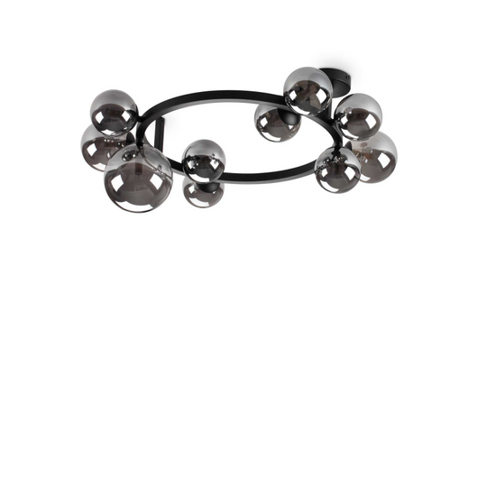 Lampada Da Soffitto Perlage Pl10 Fume' Ideal-Lux