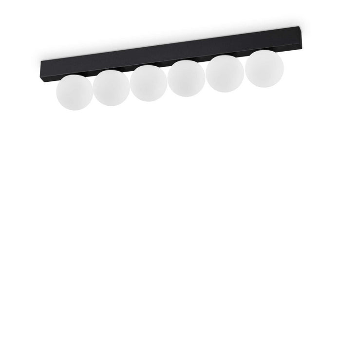 Lampada Da Soffitto Ping Pong Pl6 Nero Ideal-Lux
