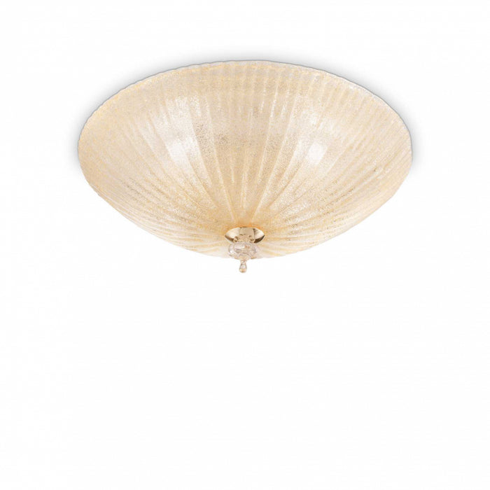 Lampada Da Soffitto Shell Pl4 Ambra Ideal-Lux