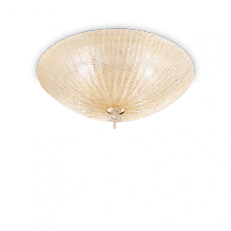 Lampada Da Soffitto Shell Pl4 Ambra Ideal-Lux
