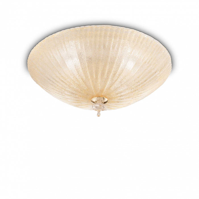 Lampada Da Soffitto Shell Pl6 Ambra Ideal-Lux