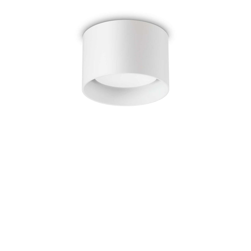 Lampada Da Soffitto Spike Pl1 Round Bianco Ideal-Lux