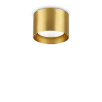 Lampada Da Soffitto Spike Pl1 Round Ottone Ideal-Lux