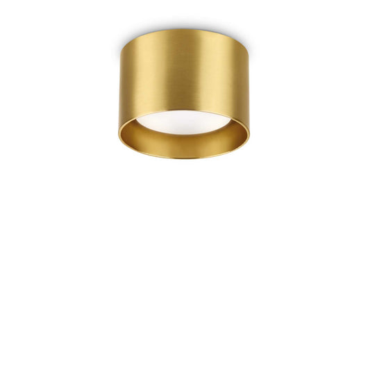 Lampada Da Soffitto Spike Pl1 Round Ottone Ideal-Lux