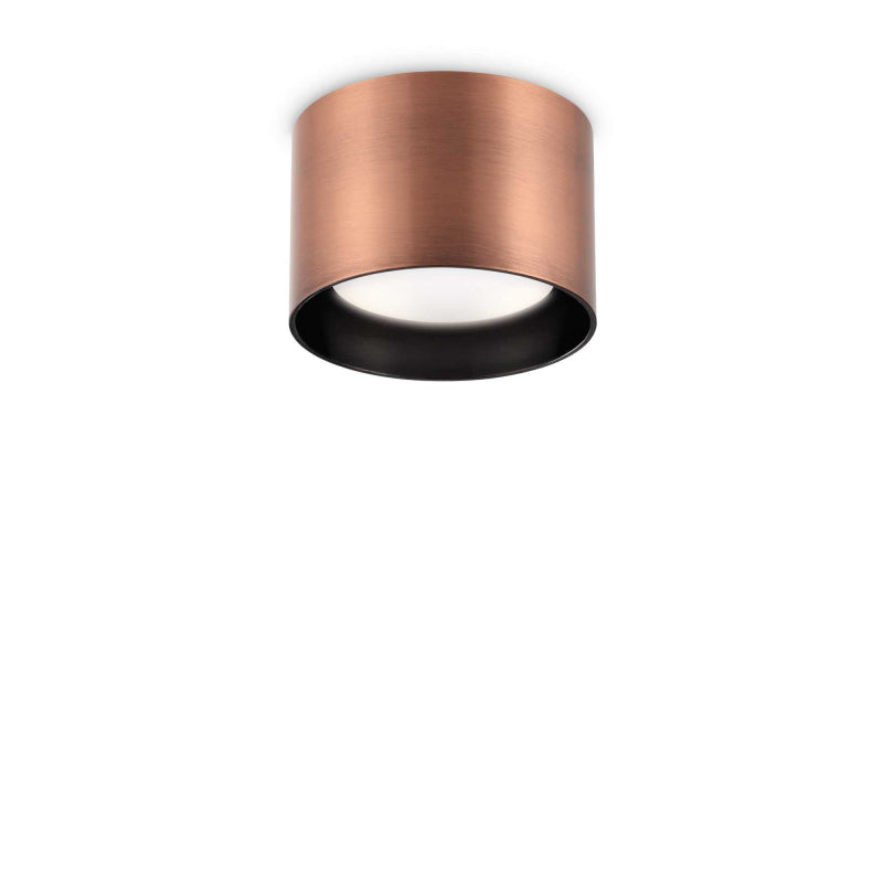 Lampada Da Soffitto Spike Pl1 Round Rame Ideal-Lux