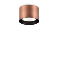 Lampada Da Soffitto Spike Pl1 Round Rame Ideal-Lux