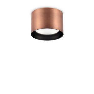 Lampada Da Soffitto Spike Pl1 Round Rame Ideal-Lux