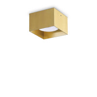 Lampada Da Soffitto Spike Pl1 Square Ottone Ideal-Lux