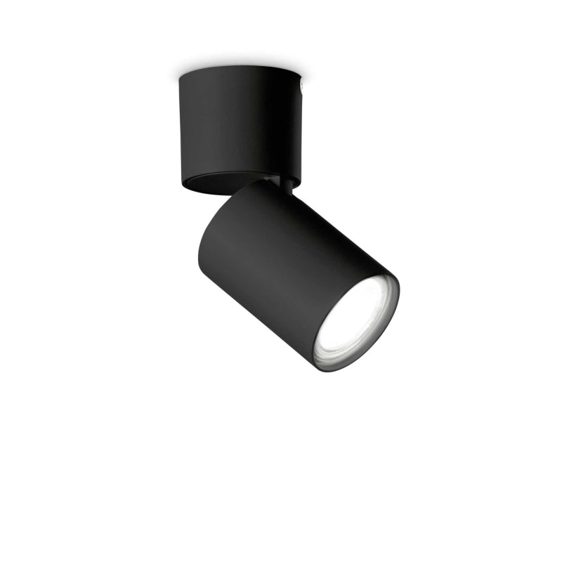 Lampada Da Soffitto Toby Pl1 Nero Ideal-Lux