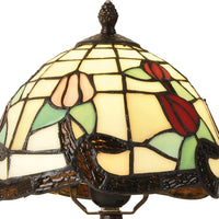 LÚZETE - LAMPADA DA TAVOLO 1 LUCE 20 CM TIFFANY KATY