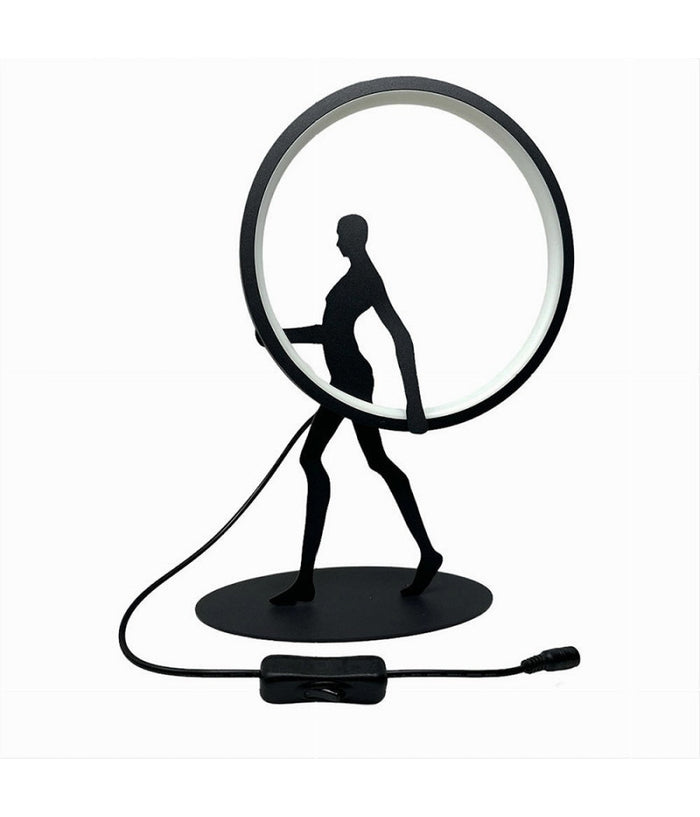 Lampada Da Tavolo 9w Scultura Corpo Uomo A Led Lume Luce 3000k 4000k 6500k D02-n  -bianco Caldo      -