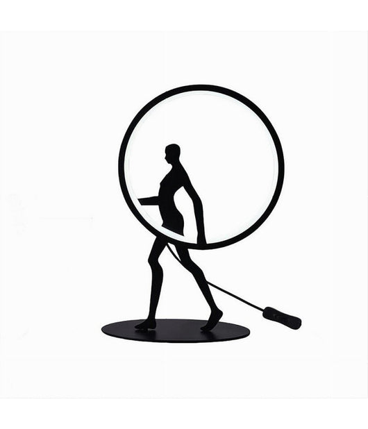 Lampada Da Tavolo 9w Scultura Corpo Uomo A Led Lume Luce 3000k 4000k 6500k D02-n         