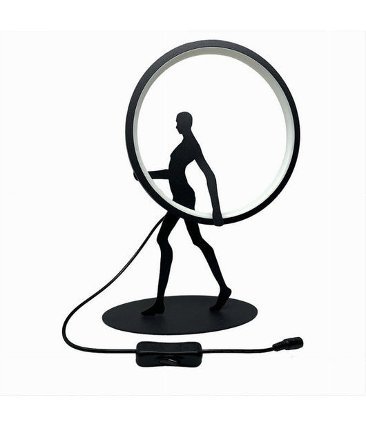 Lampada Da Tavolo 9w Scultura Corpo Uomo A Led Lume Luce 3000k 4000k 6500k D02-n  -bianco Freddo      -