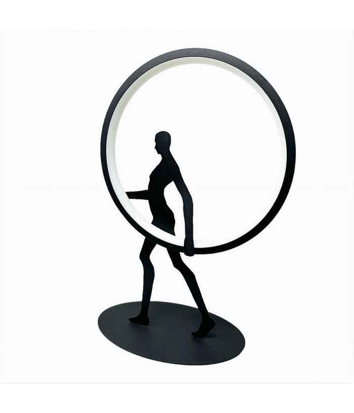 Lampada Da Tavolo 9w Scultura Corpo Uomo A Led Lume Luce 3000k 4000k 6500k D02-n  -bianco Caldo      -