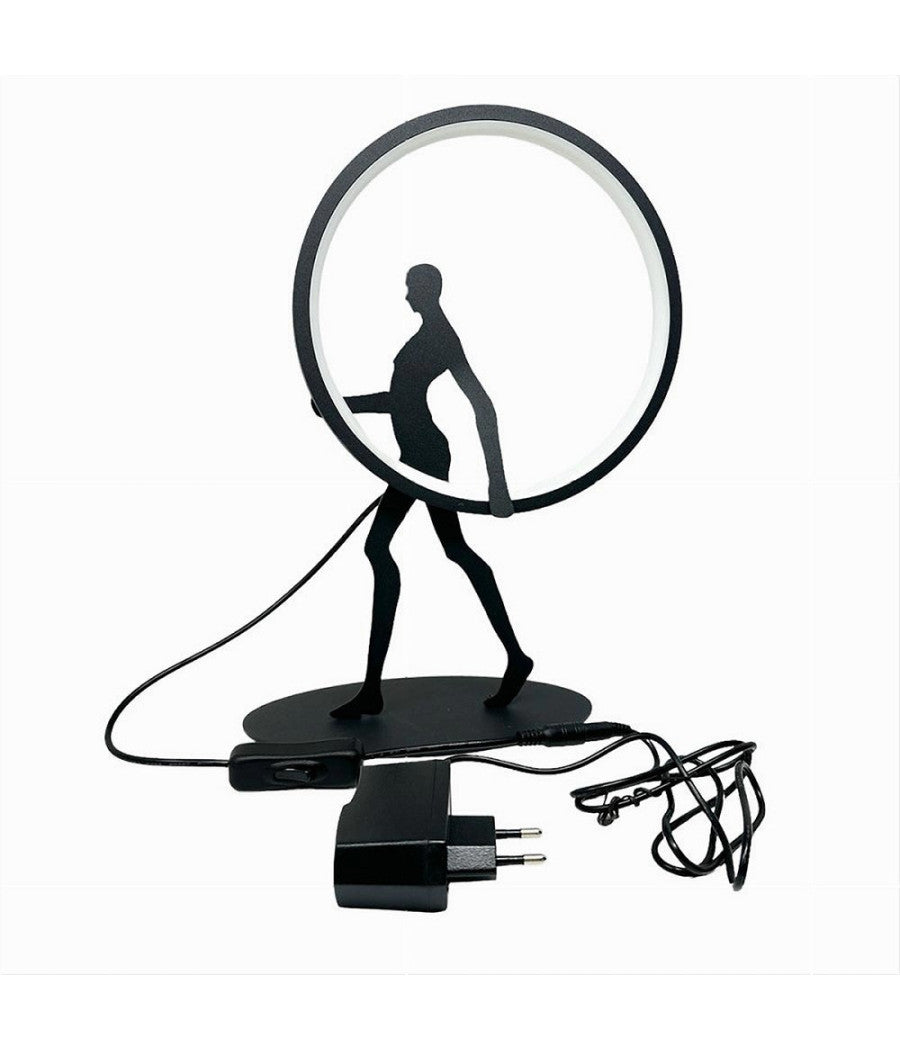 Lampada Da Tavolo 9w Scultura Corpo Uomo A Led Lume Luce 3000k 4000k 6500k D02-n  -bianco Caldo      -