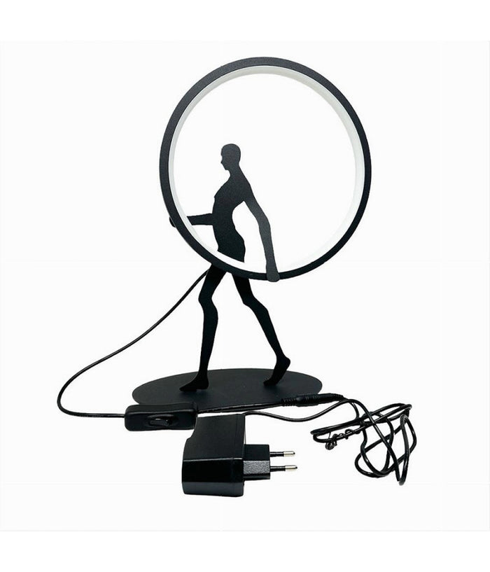 Lampada Da Tavolo 9w Scultura Corpo Uomo A Led Lume Luce 3000k 4000k 6500k D02-n  -bianco Caldo      -