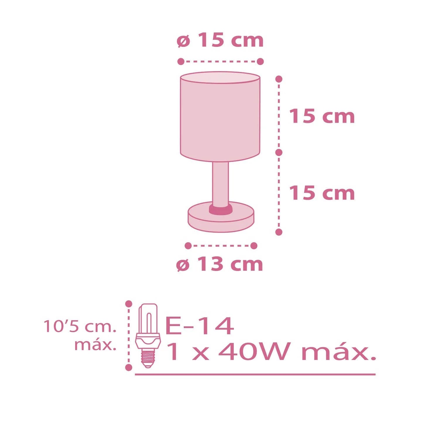 LÚZETE - LAMPADA DA TAVOLO A COLORI