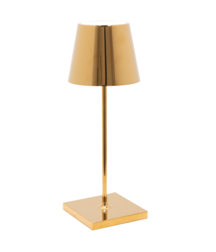 Lampada Da Tavolo A Led Touch Luce Calda Dimmerabile Batteria Ricaricabile Usb  Oro       