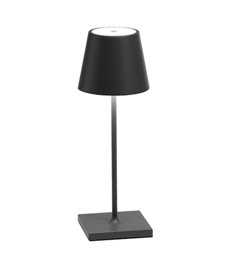Lampada Da Tavolo A Led Touch Luce Calda Dimmerabile Batteria Ricaricabile Usb  Nero       