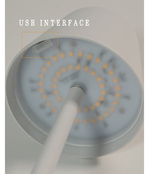 Lampada Da Tavolo A Led Usb Ricaricabile Bianco Per Interno Ed Esterno 3 Colori         