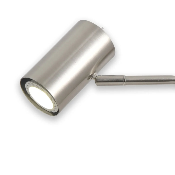 LÚZETE - LAMPADA DA TAVOLO ADARA IN ACCIAIO NICKEL SATINATO