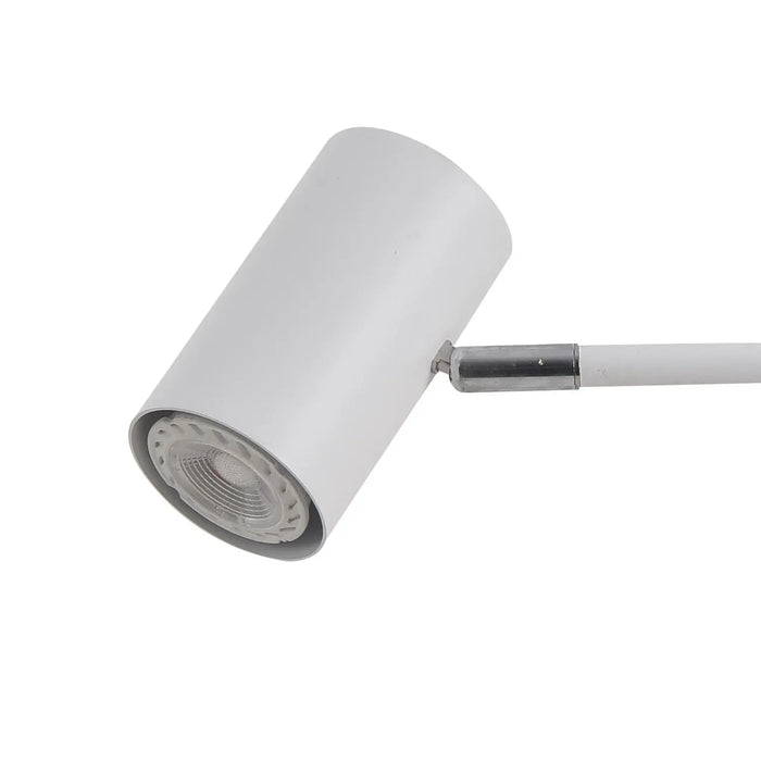 LÚZETE - LAMPADA DA TAVOLO ADARA IN ACCIAIO VERNICIATO BIANCO