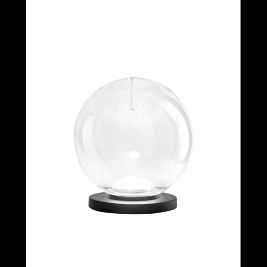 Ariel - Lampada da tavolo trasparente Fabas Luce - LED 11W dimmerabile Touch - Vetro borosilicato trasparente con goccia
