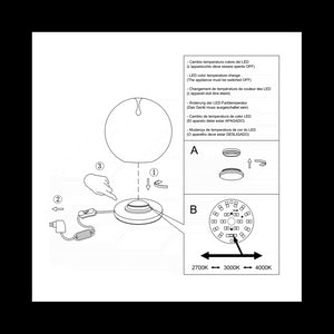 Ariel - Lampada da tavolo trasparente Fabas Luce - LED 11W dimmerabile Touch - Vetro borosilicato trasparente con goccia