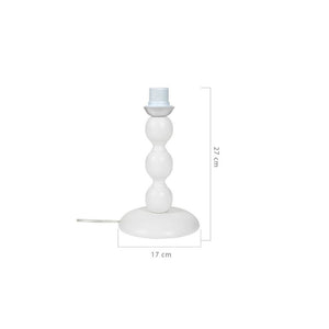 Lampada da tavolo base bianca e paralume tessuto colore verde LAGUNAH272638