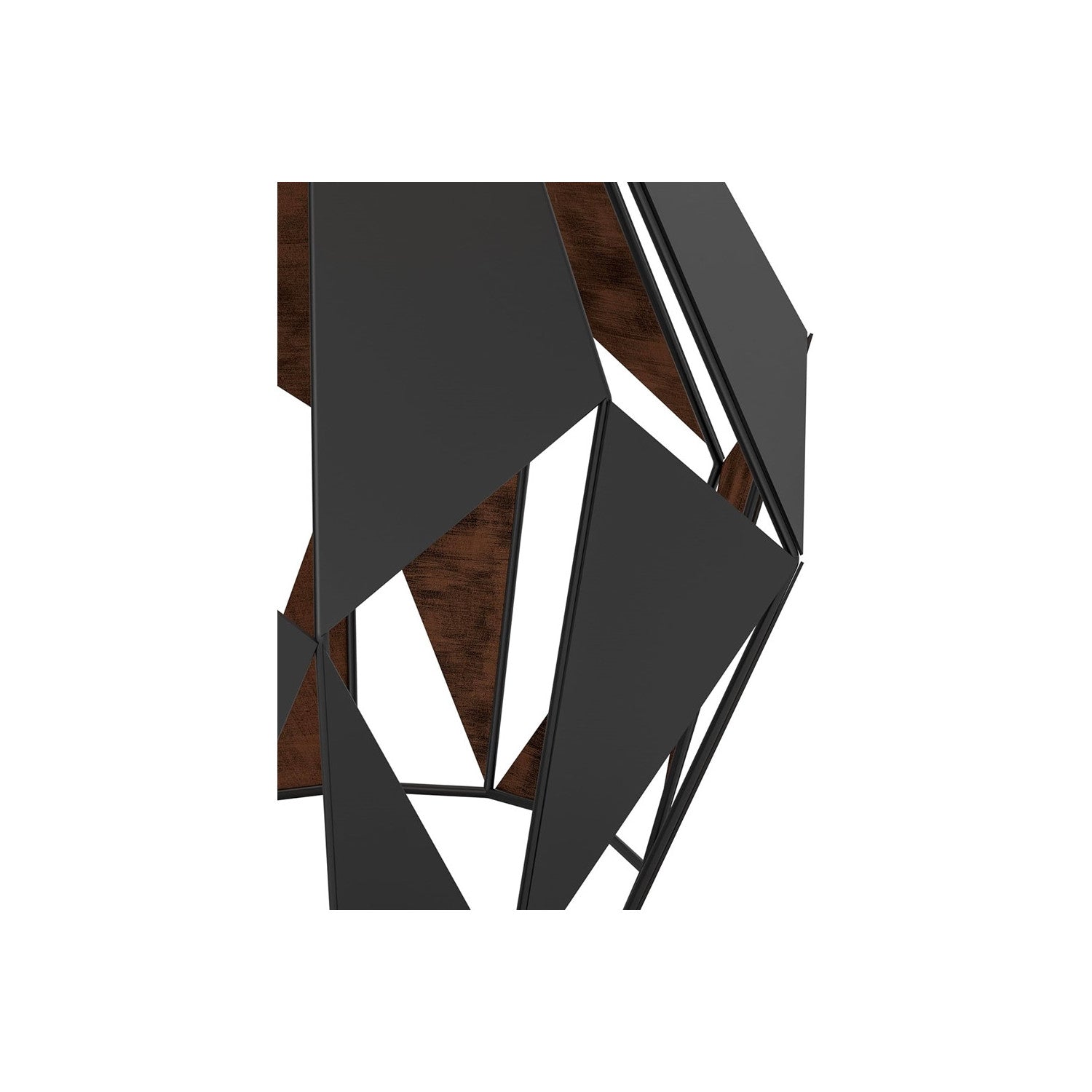 Trade Shop - Lampada Da Tavolo Comodino Vintage Con Paralume Rotondo In Nero Rame 250x510 Mm         