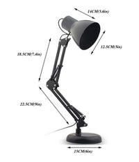 Lampada Da Tavolo Con Morsetto Orientabile X Estetista Snodabile E27 Colori 60w         