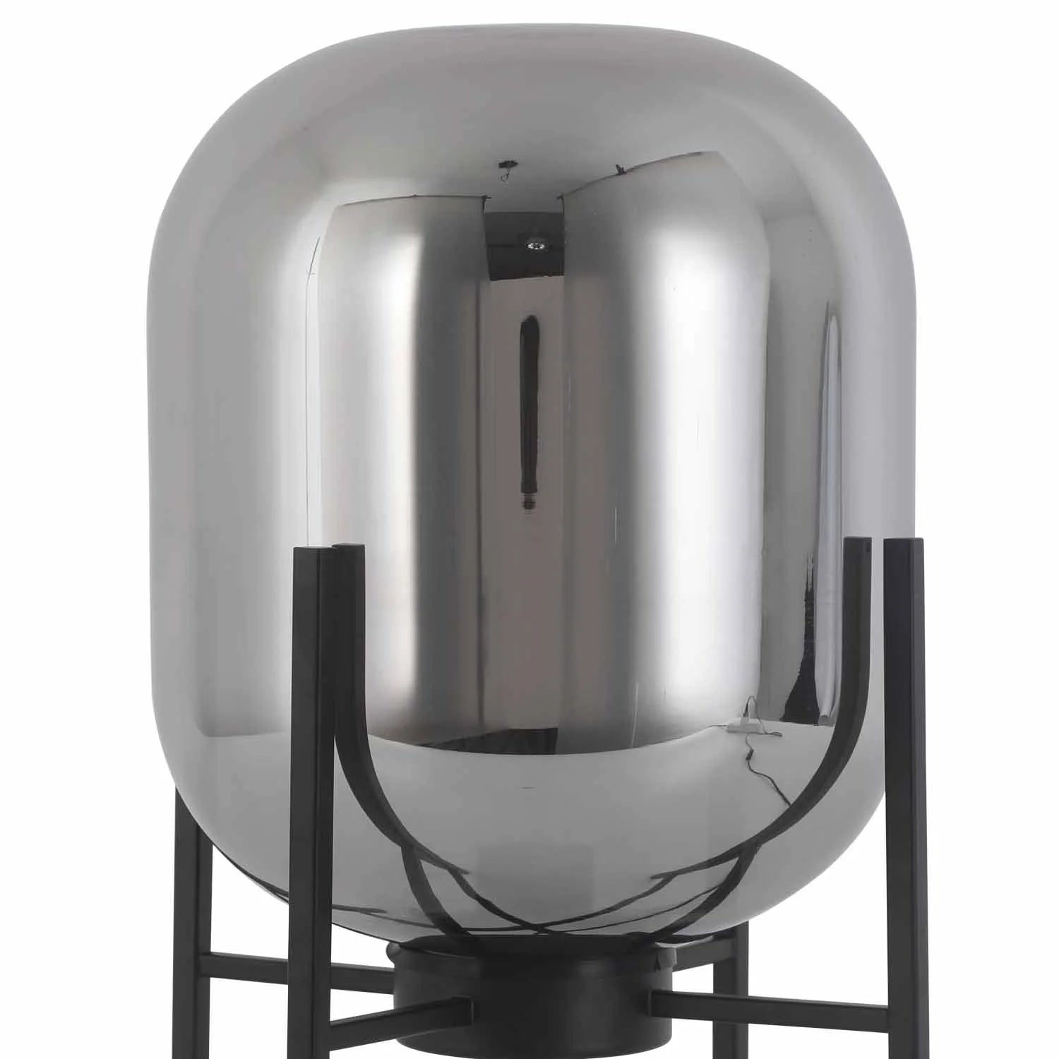 LÚZETE - LAMPADA DA TAVOLO CORDELIA NERO/FUMO