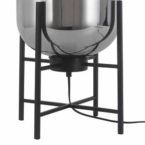 LÚZETE - LAMPADA DA TAVOLO CORDELIA NERO/FUMO