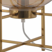 LÚZETE - LAMPADA DA TAVOLO CORDELIA ORO/AMBRA