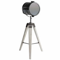 LÚZETE - LAMPADA DA TAVOLO COSME IN ACCIAIO INVECCHIATO