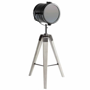 LÚZETE - LAMPADA DA TAVOLO COSME IN ACCIAIO INVECCHIATO