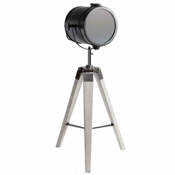 LÚZETE - LAMPADA DA TAVOLO COSME IN ACCIAIO INVECCHIATO